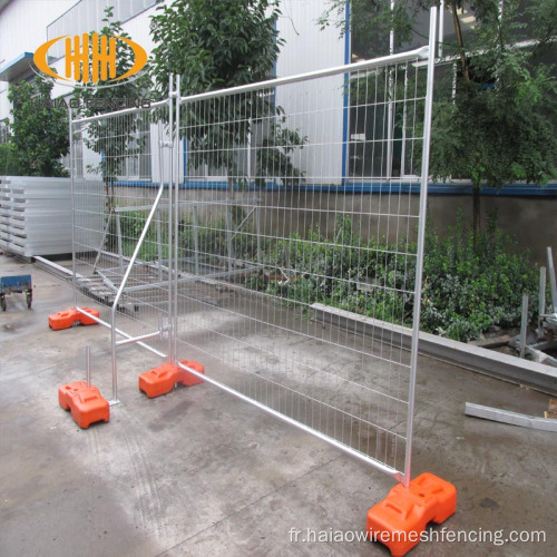 Panneaux de clôture galvanisés extérieurs clôture du site de construction